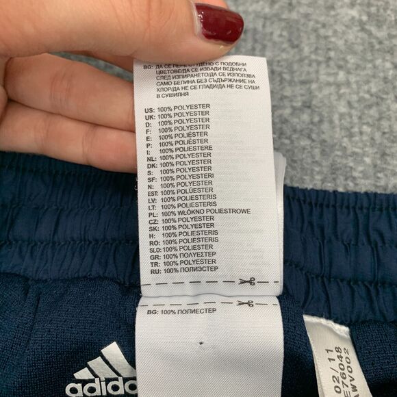 Adidas Track Pant Mens XS Drawstring Elastic Waist Team Performance Climaproof - Picture 5 of 16